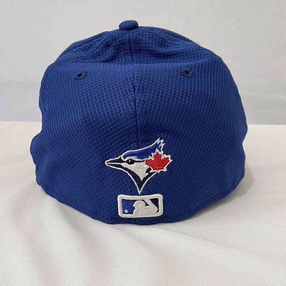 Toronto Blue Jays Hat Cap New Era Mens 7.25 Fitted 59Fifty Maple Leaf Logo - Picture 4 of 12